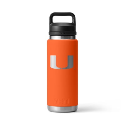 Miami Hurricanes YETI 26oz. Rambler Chug Water Bottle