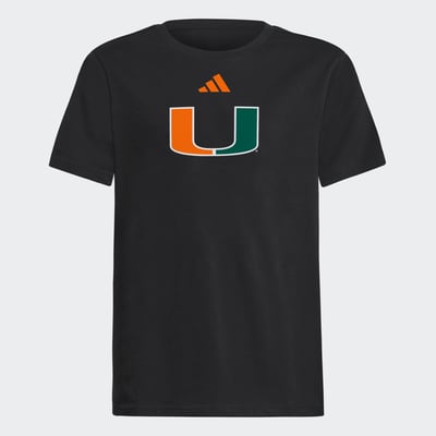  Miami Hurricanes adidas Youth Fresh T-Shirt - Black