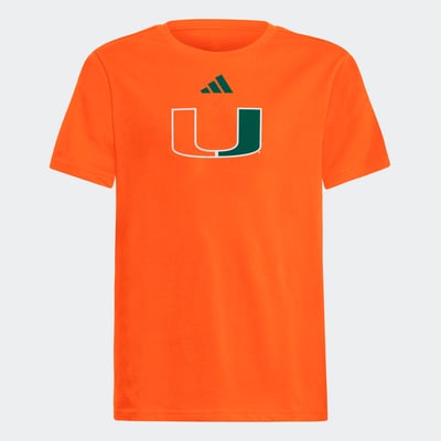  Miami Hurricanes adidas Youth Fresh T-Shirt - Orange
