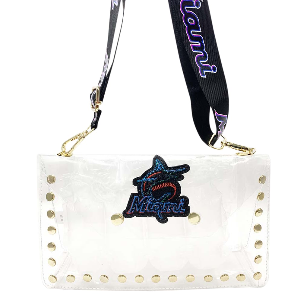  Miami Marlins FABGATING by Cuce  Crystal Clear Envelope Crossbody Bag