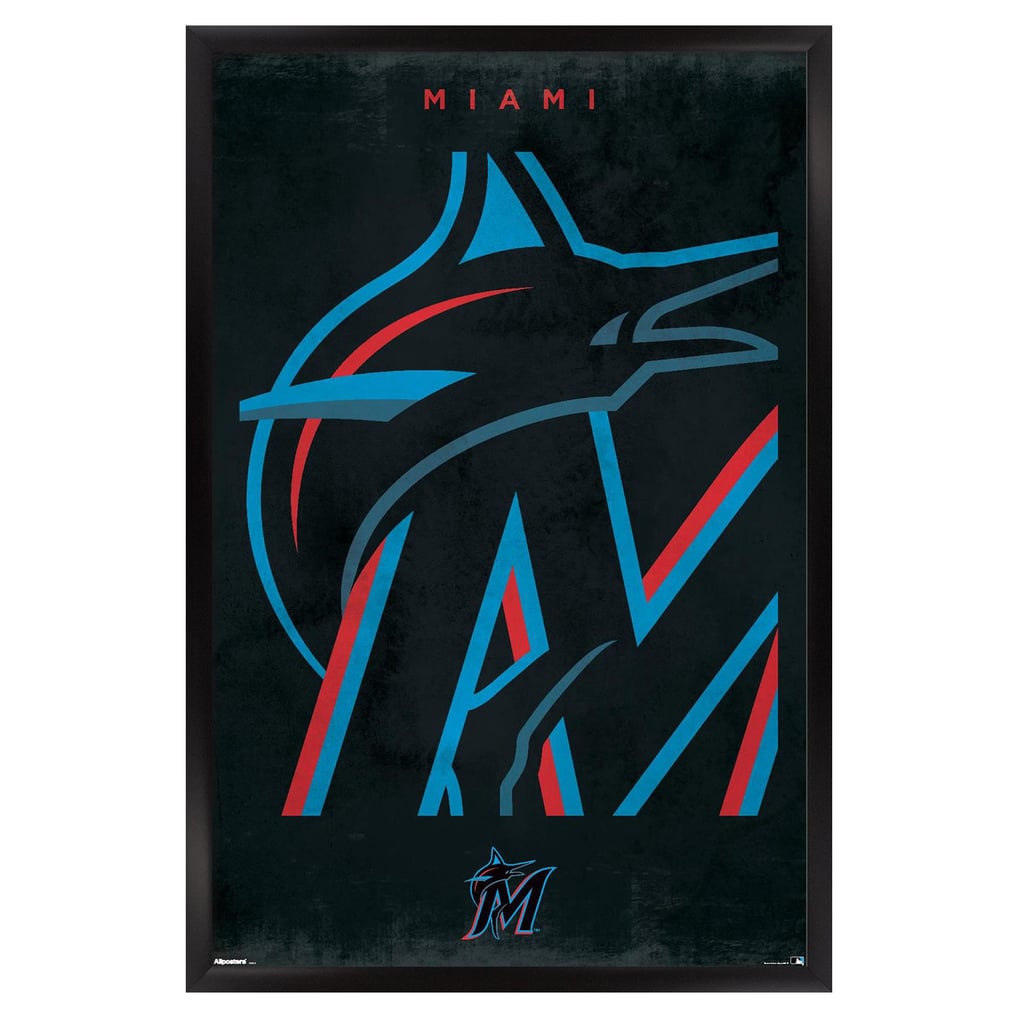  Miami Marlins 24" x 36" Framed Poster