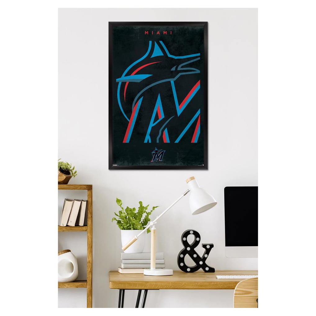  Miami Marlins 24" x 36" Framed Poster