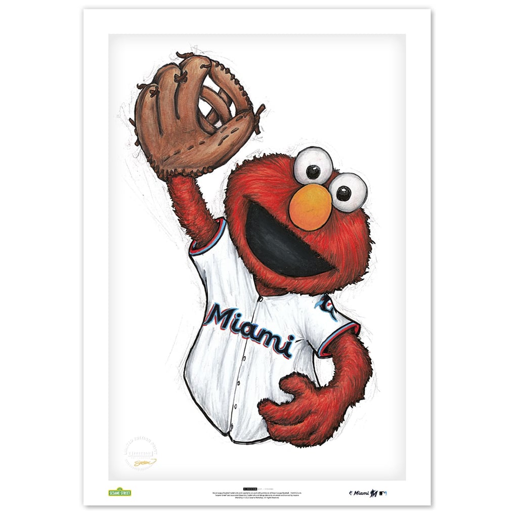  Miami Marlins 24" x 36" Sesame Street Fine Art Print