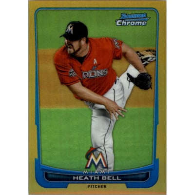 2012 Bowman Chrome Gold Refractors #152 Heath Bell