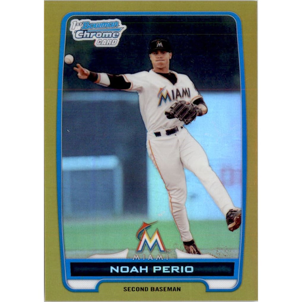 2012 Bowman Chrome Prospects Gold Refractors #BCP6 Noah Perio
