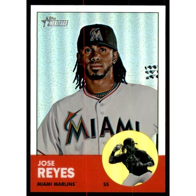 2012 Topps Heritage Chrome Refractors #HP18 Jose Reyes