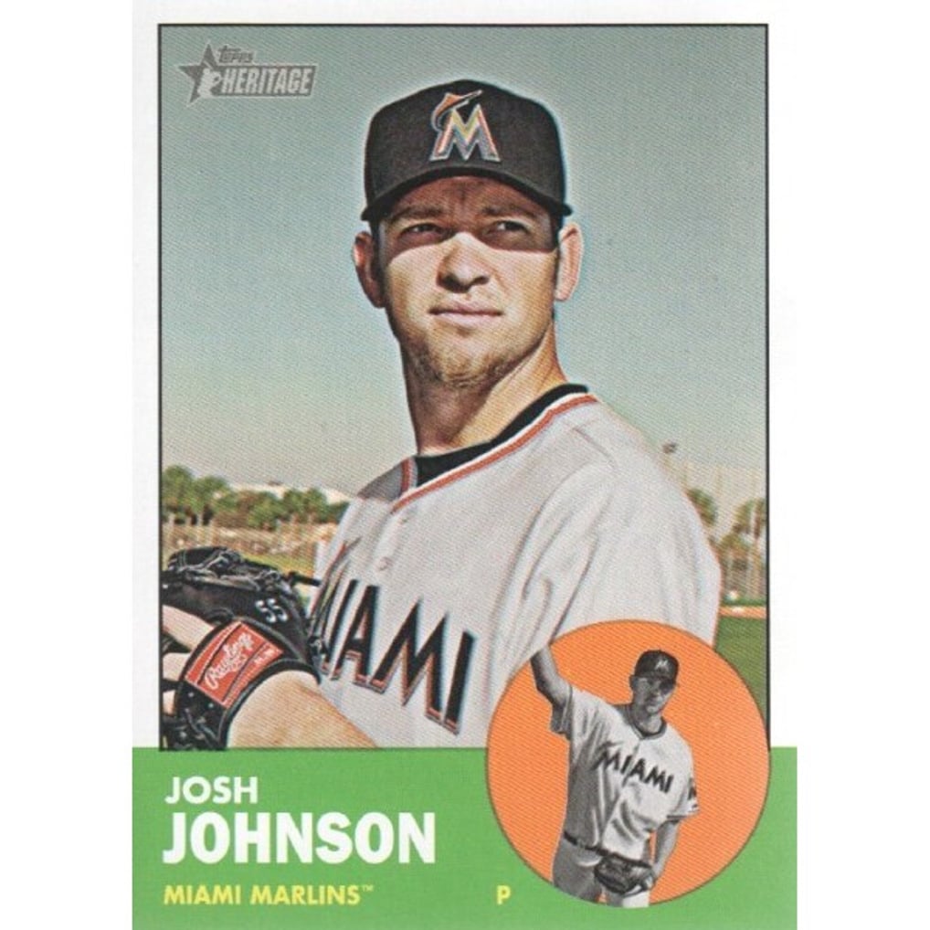 2012 Topps Heritage #496 Josh Johnson SP