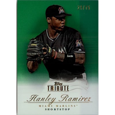 2012 Topps Tribute Green #64 Hanley Ramirez