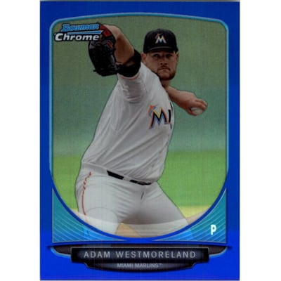 2013 Bowman Chrome Draft Draft Picks Blue Refractors #BDPP122 Adam Westmoreland