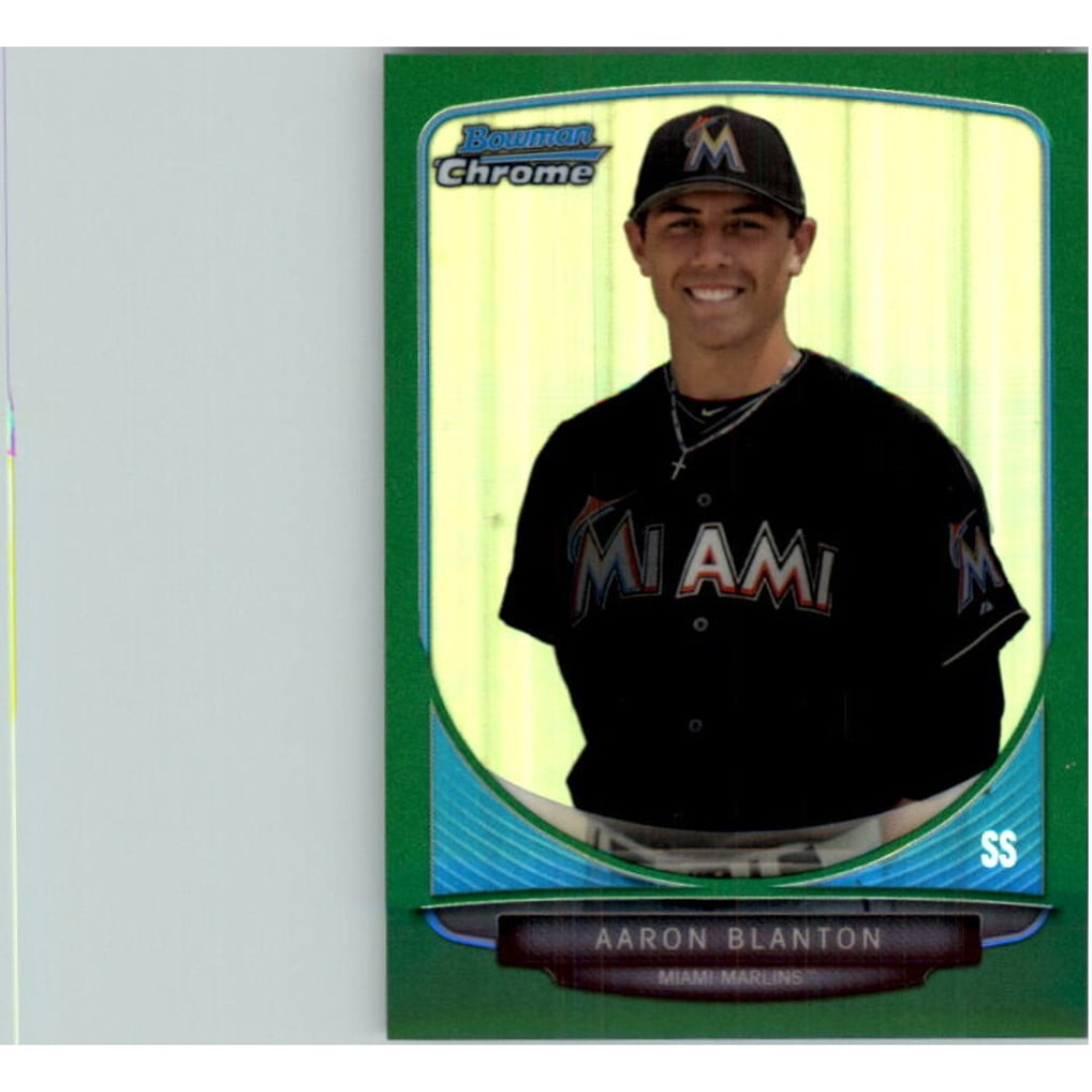 2013 Bowman Chrome Draft Draft Picks Green Refractors #BDPP70 Aaron Blanton