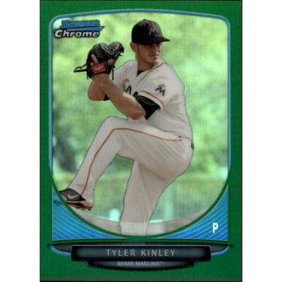 2013 Bowman Chrome Draft Draft Picks Green Refractors #BDPP88 Tyler Kinley