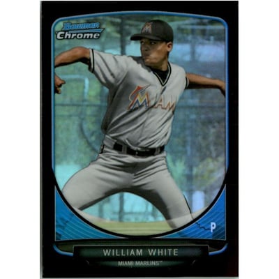 2013 Bowman Chrome Mini Black Refractors #276 William White