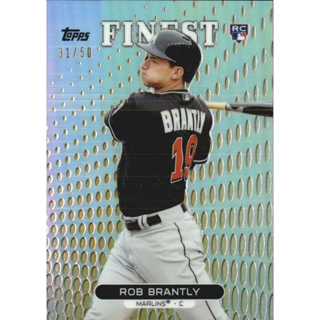 2013 Finest Gold Refractors #56 Rob Brantly