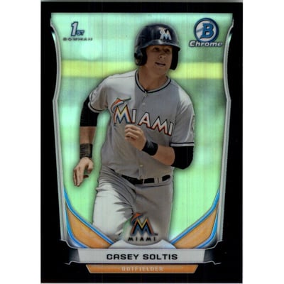 2014 Bowman Chrome Draft Black Refractors #CDP110 Casey Soltis