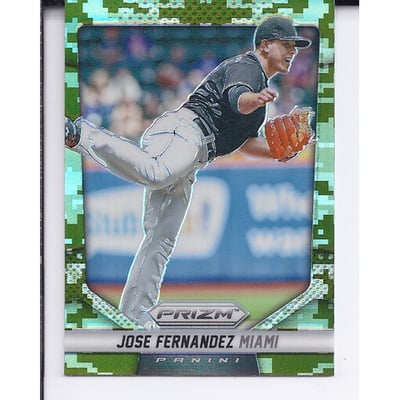 2014 Panini Prizm Prizms Camo #107 Jose Fernandez