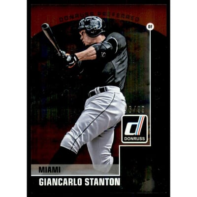 2015 Donruss Preferred Black #25 Giancarlo Stanton