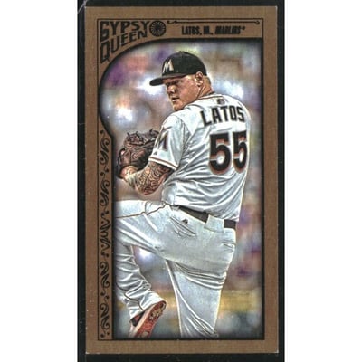 2015 Topps Gypsy Queen Mini Gold #75 Mat Latos