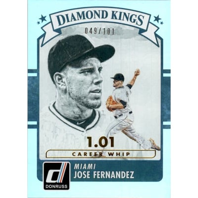2016 Donruss Stat Line Career #15 Jose Fernandez DK/101
