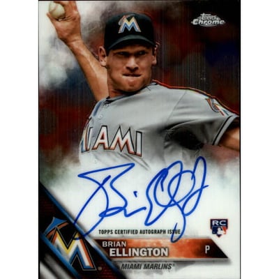 2016 Topps Chrome Rookie Autographs #RABE Brian Ellington
