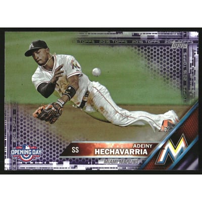 2016 Topps Opening Day Toys R Us Purple Foil #OD61 Adeiny Hechavarria
