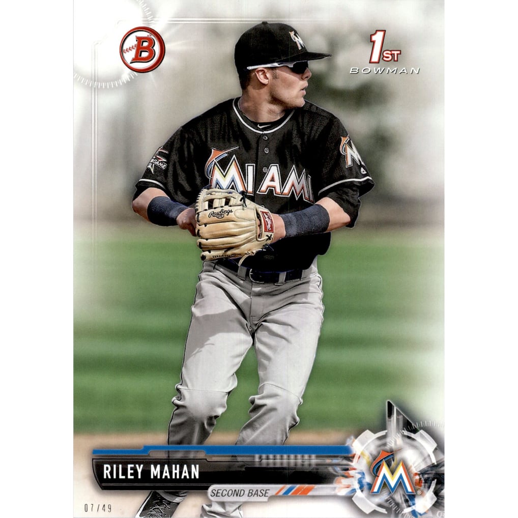2017 Bowman Draft 5x7 #BD132 Riley Mahan