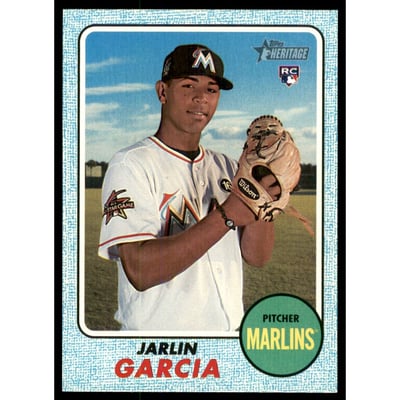 2017 Topps Heritage Blue #643 Jarlin Garcia