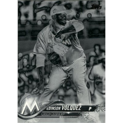 2018 Topps Black and White Negative #22 Edinson Volquez