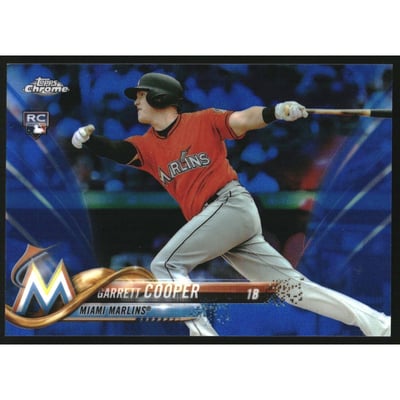 2018 Topps Chrome Blue Refractors #188 Garrett Cooper