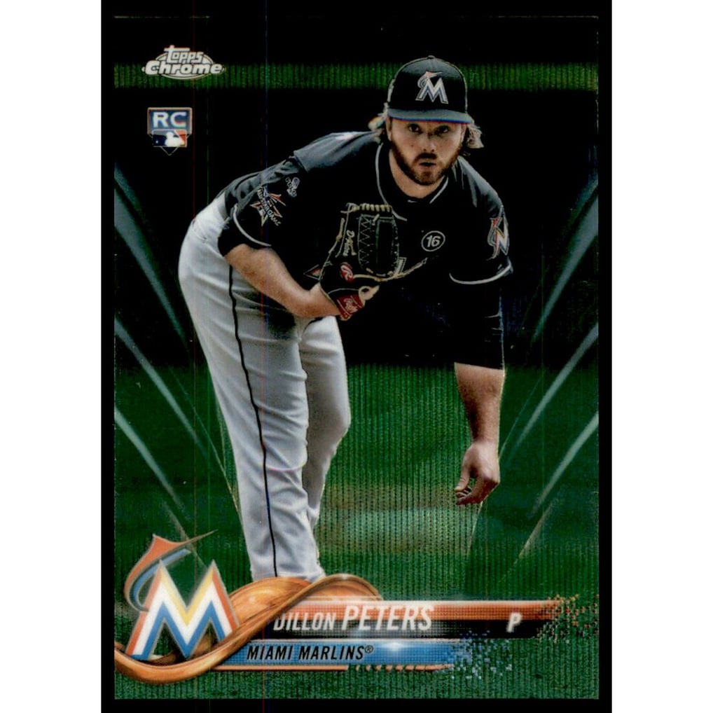 2018 Topps Chrome Green Wave Refractors #122 Dillon Peters