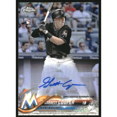 2018 Topps Chrome Rookie Autographs Refractors #RAGC Garrett Cooper