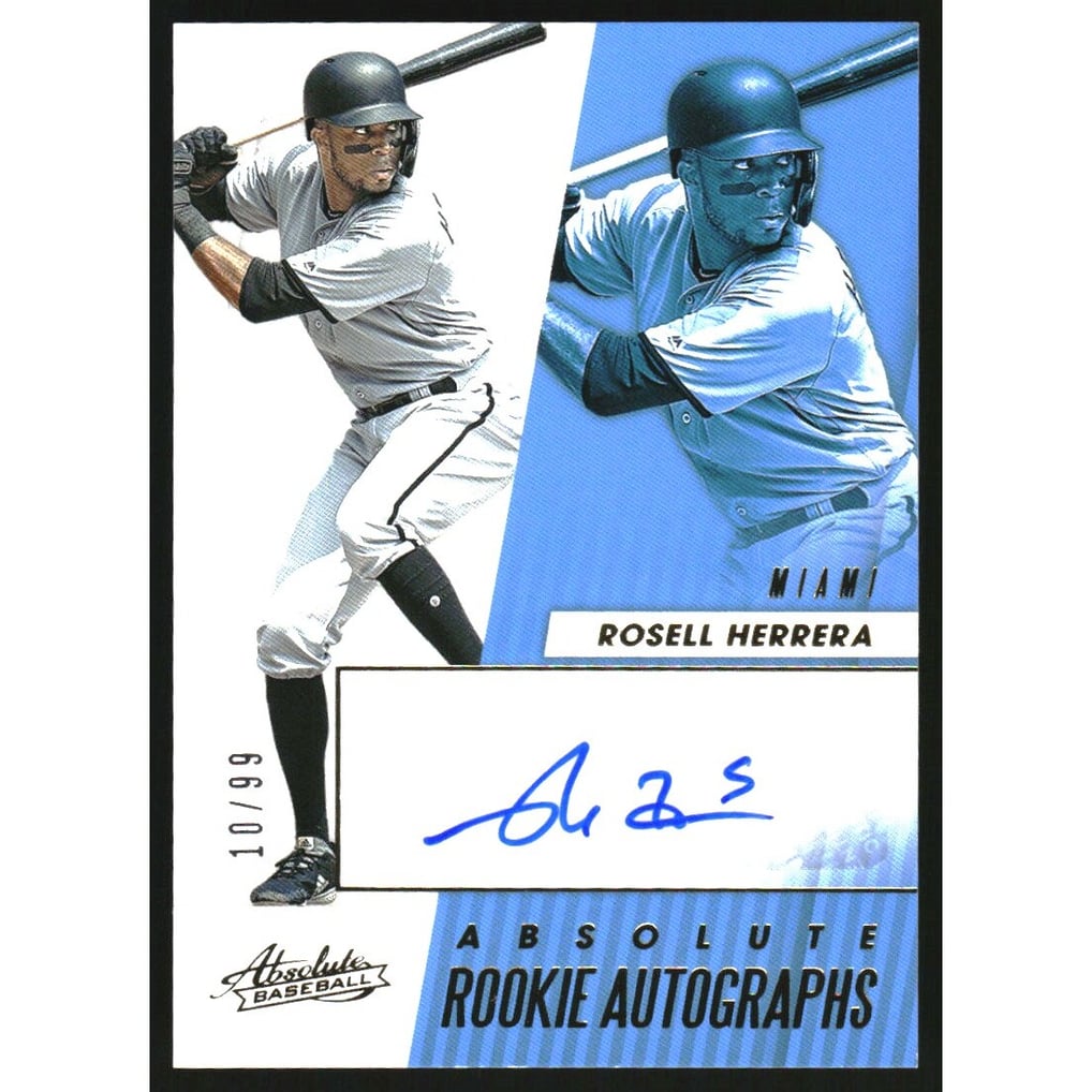 2019 Absolute Rookie Autographs #12 Rosell Herrera
