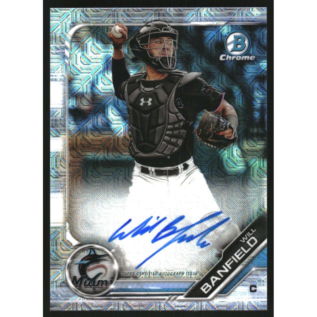 2019 Bowman Chrome Mega Box Autographs Refractors #BMAWB Will Banfield