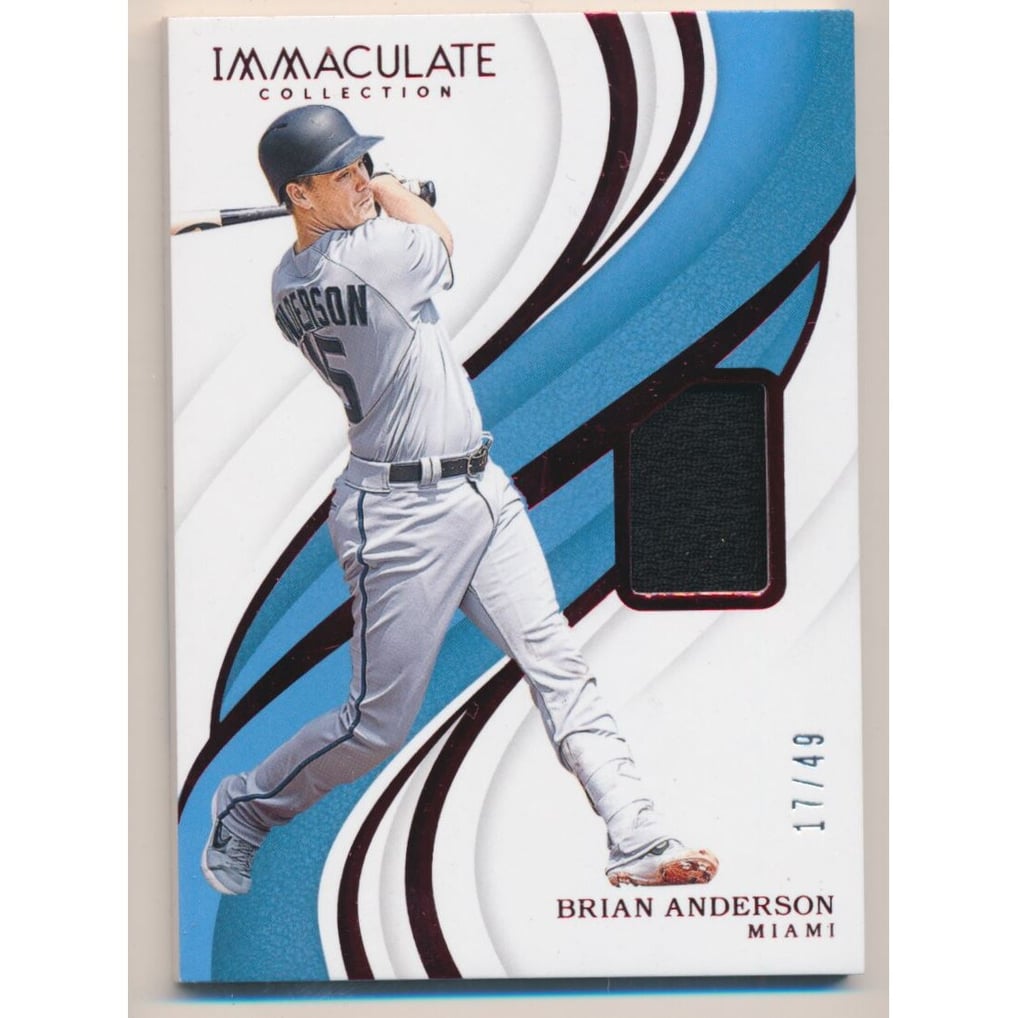 2019 Immaculate Collection Red #66 Brian Anderson/49