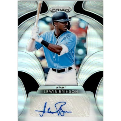 2019 Panini Prizm Signatures #8 Lewis Brinson