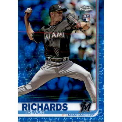 2019 Topps Chrome Blue Refractors #93 Trevor Richards