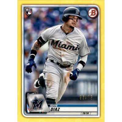 2020 Bowman Yellow #5 Isan Diaz