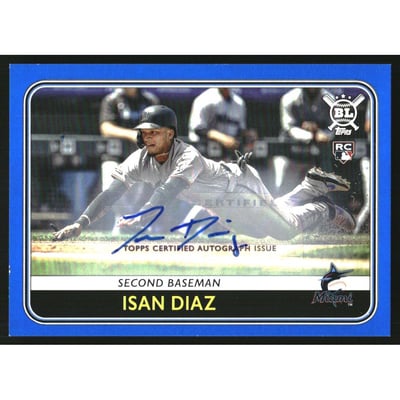 2020 Topps Big League Veteran and Rookie Autographs #169 Isan Diaz