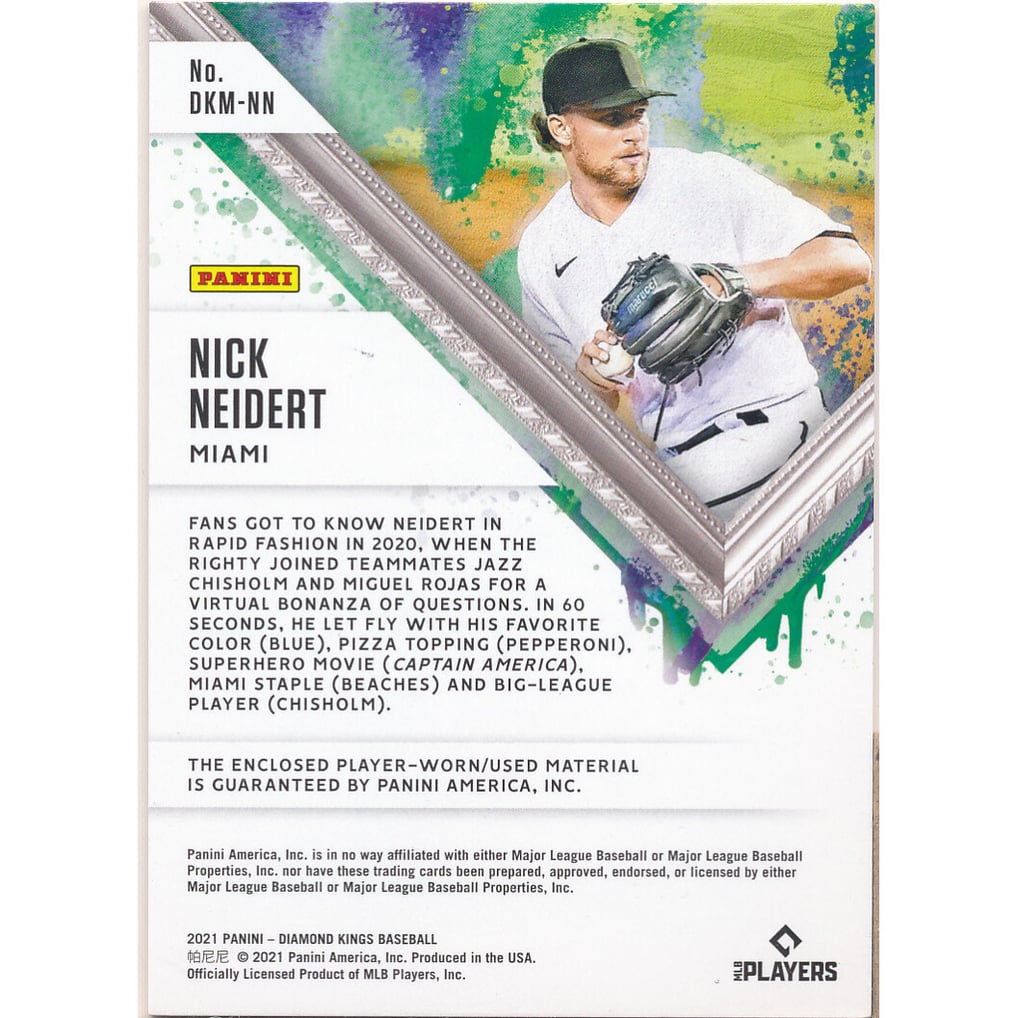 2021 Diamond Kings DK Materials #14 Nick Neidert