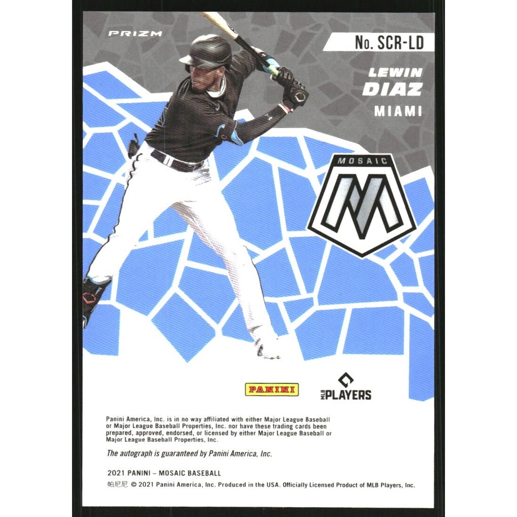 2021 Panini Mosaic Scripts #47 Lewin Diaz