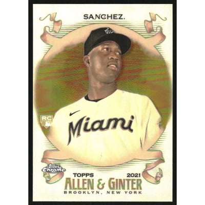 2021 Topps Allen and Ginter Chrome Gold Refractors #287 Jesus Sanchez