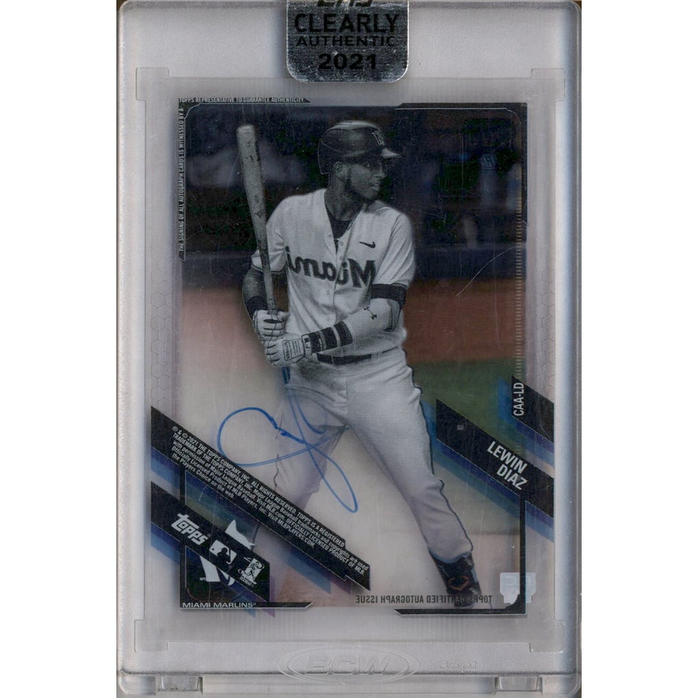 2021 Topps Clearly Authentic Autographs #CAALD Lewin Diaz