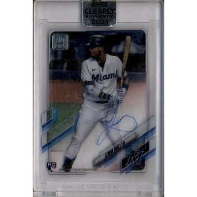 2021 Topps Clearly Authentic Autographs #CAALD Lewin Diaz