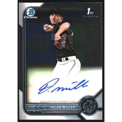 2022 Bowman Chrome Draft Autographs #CDAJMR Jacob Miller