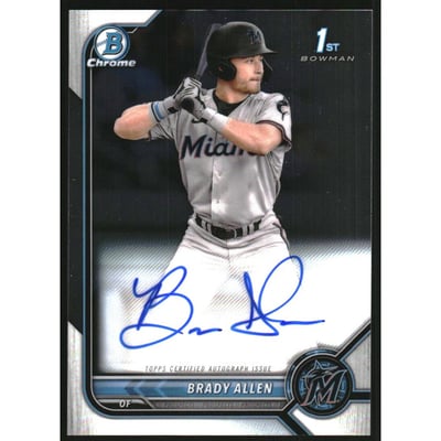 2022 Bowman Chrome Prospect Autographs #CPABAL Brady Allen