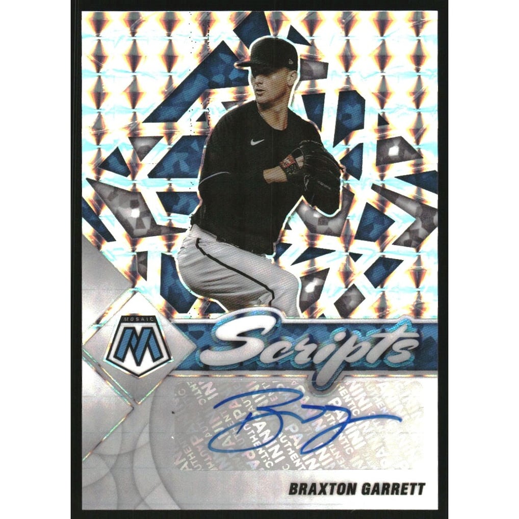 2022 Panini Mosaic Scripts #90 Braxton Garrett