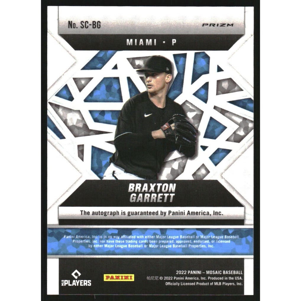 2022 Panini Mosaic Scripts #90 Braxton Garrett