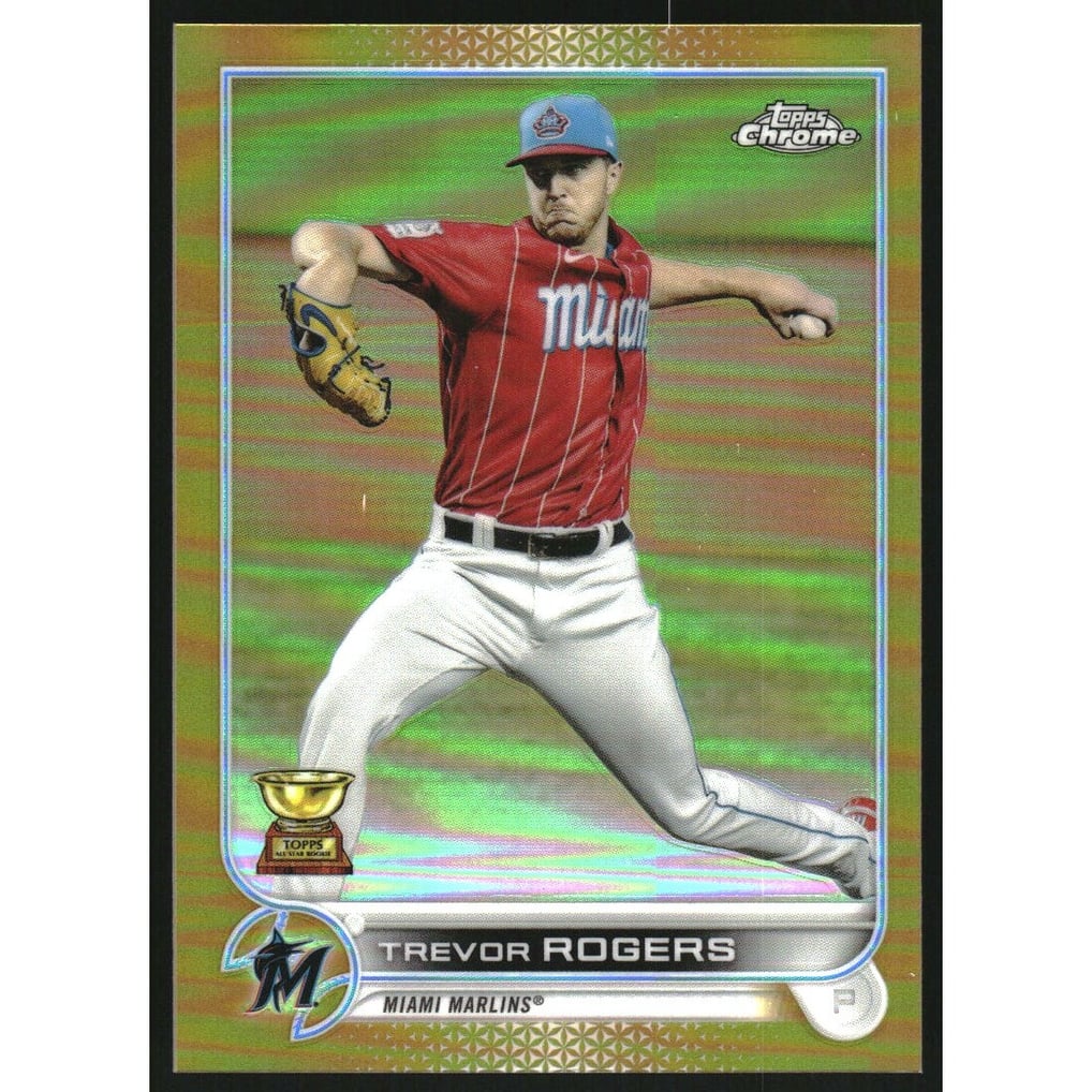 2022 Topps Chrome Gold Refractors #15 Trevor Rogers