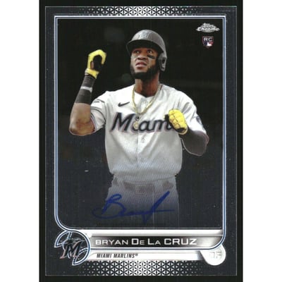 2022 Topps Chrome Rookie Autographs #RABD Bryan De La Cruz
