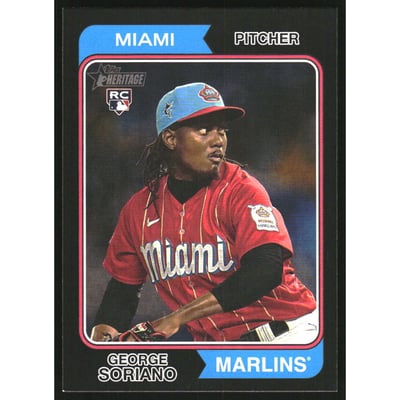 2023 Topps Heritage Black Border #711 George Soriano