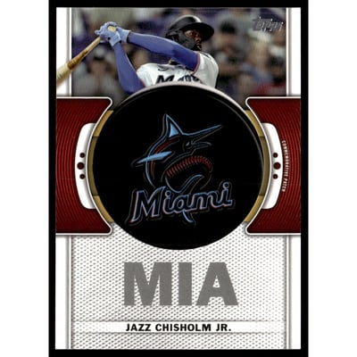 2023 Topps Team Logo Commemorative Patch #TLPJC Jazz Chisholm Jr.